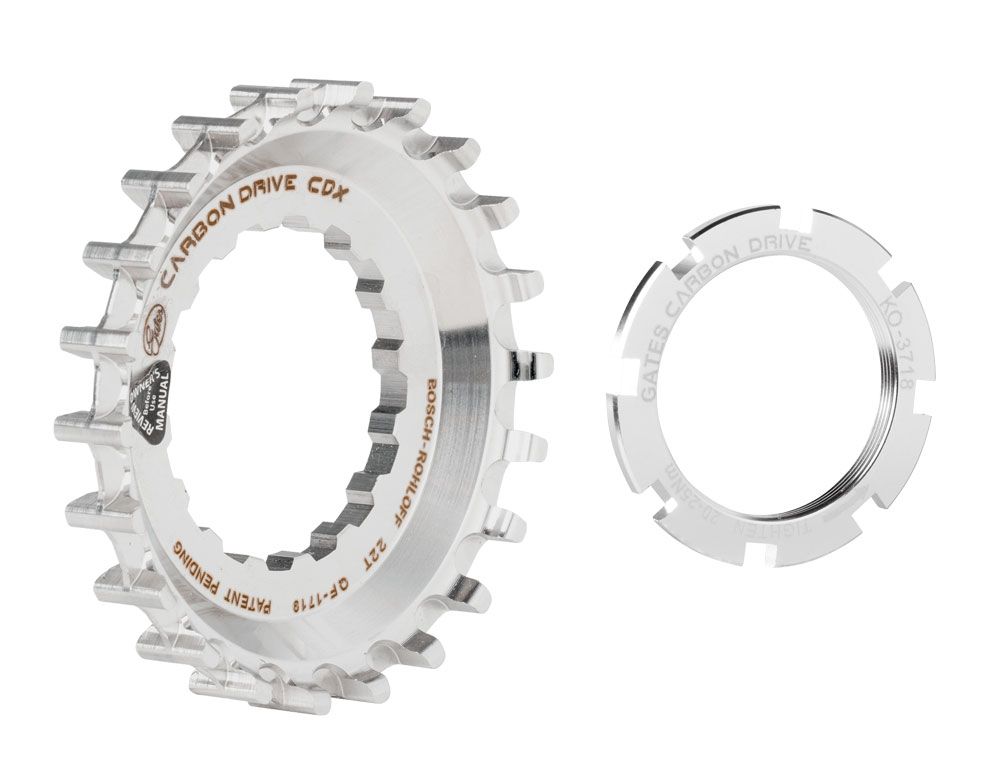 Gates tandhjul CDX 22T Bosch DM med offset til Rohloff