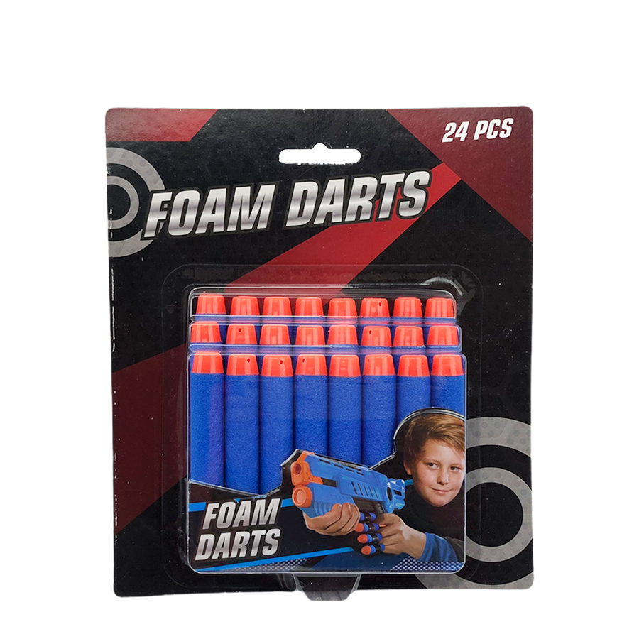 Dart gun darts blauw refill 24 stuks