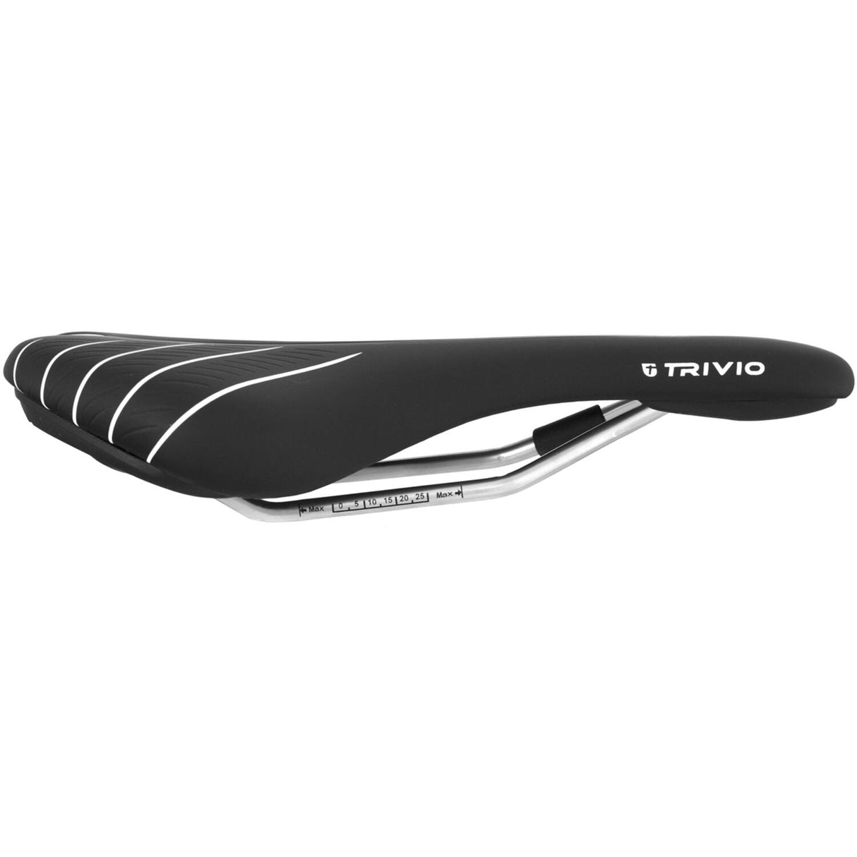 Trivio - leopard cykelsadel sort