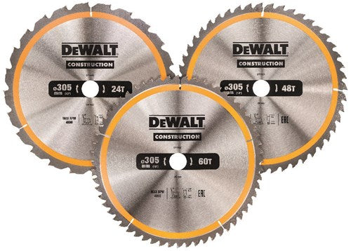Dewalt tilbehør rundsavsklinger 3-pak | 305x30 mm - dt1964-qz