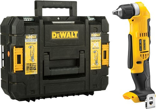 Dewalt dcd740nt 18v akku retvinklet boremaskine | krop i tstak - dcd740nt-xj