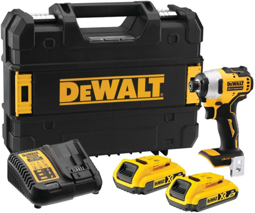 Dewalt dcf809d2t | batteri slagskruetrækker 18v børsteløs i tstak (2x 2.0ah batteri + oplader) - dcf809d2t-qw