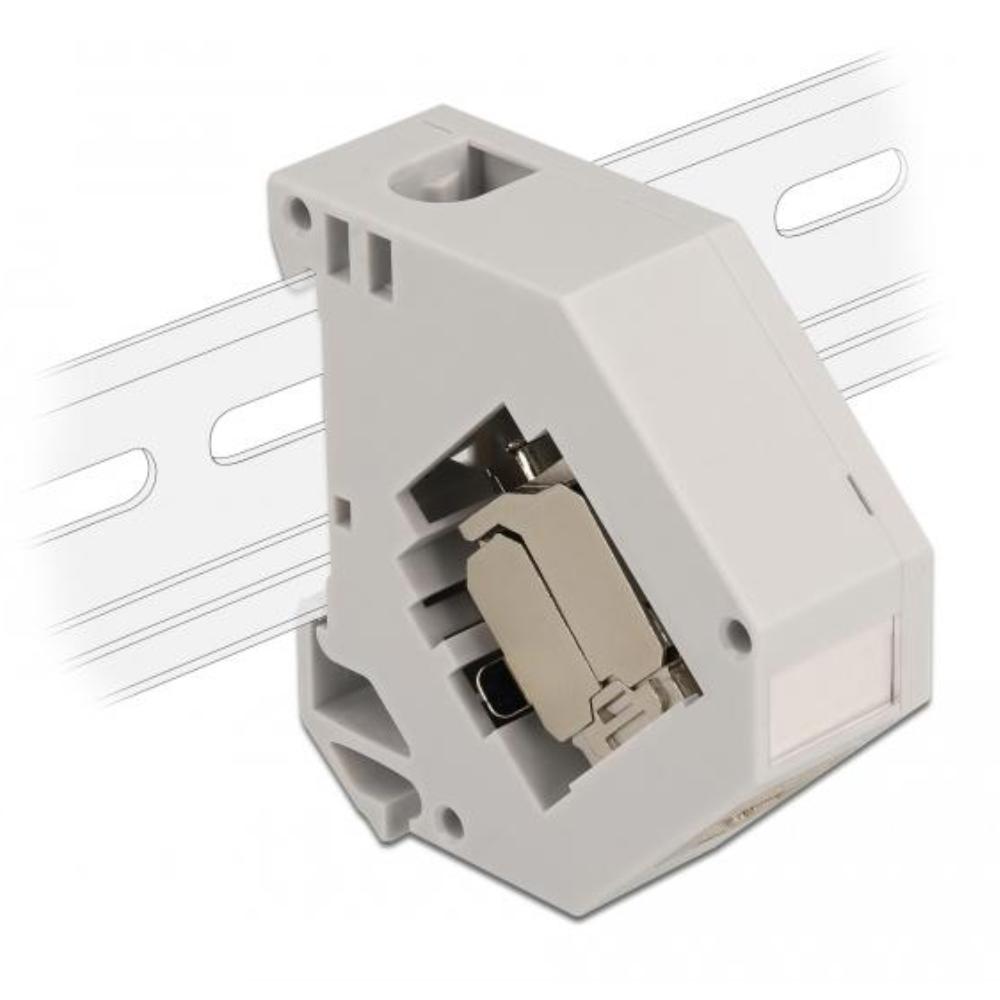 Din skinne adapter med keystone modul