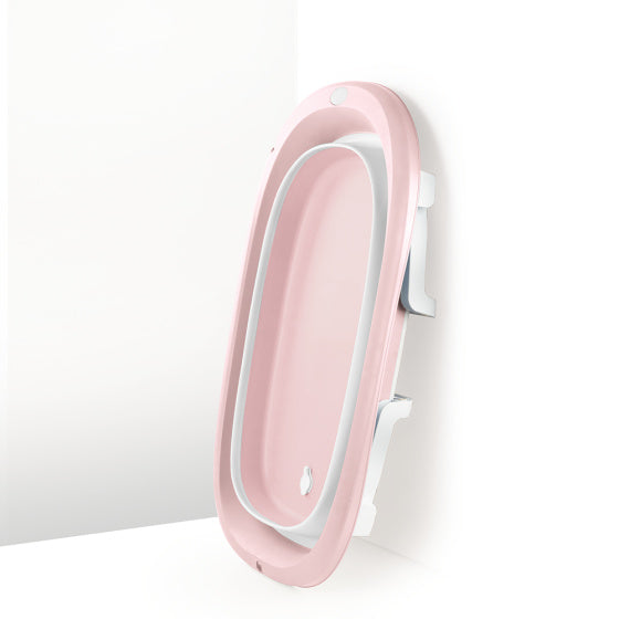 Dolu sammenfoldelig baby badeværelse pink hvid