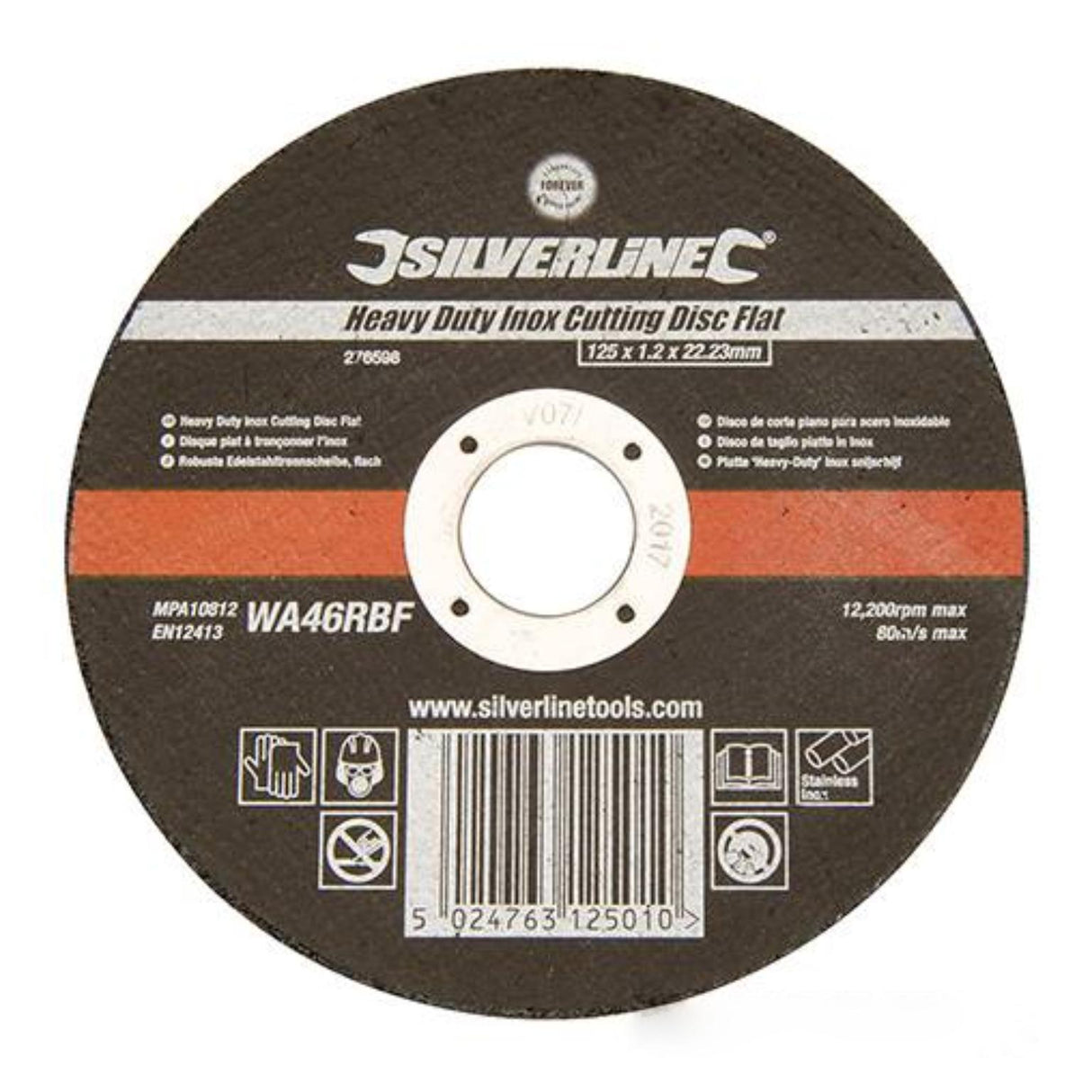 Skæreskive - 12200 o/min - ø 125 mm