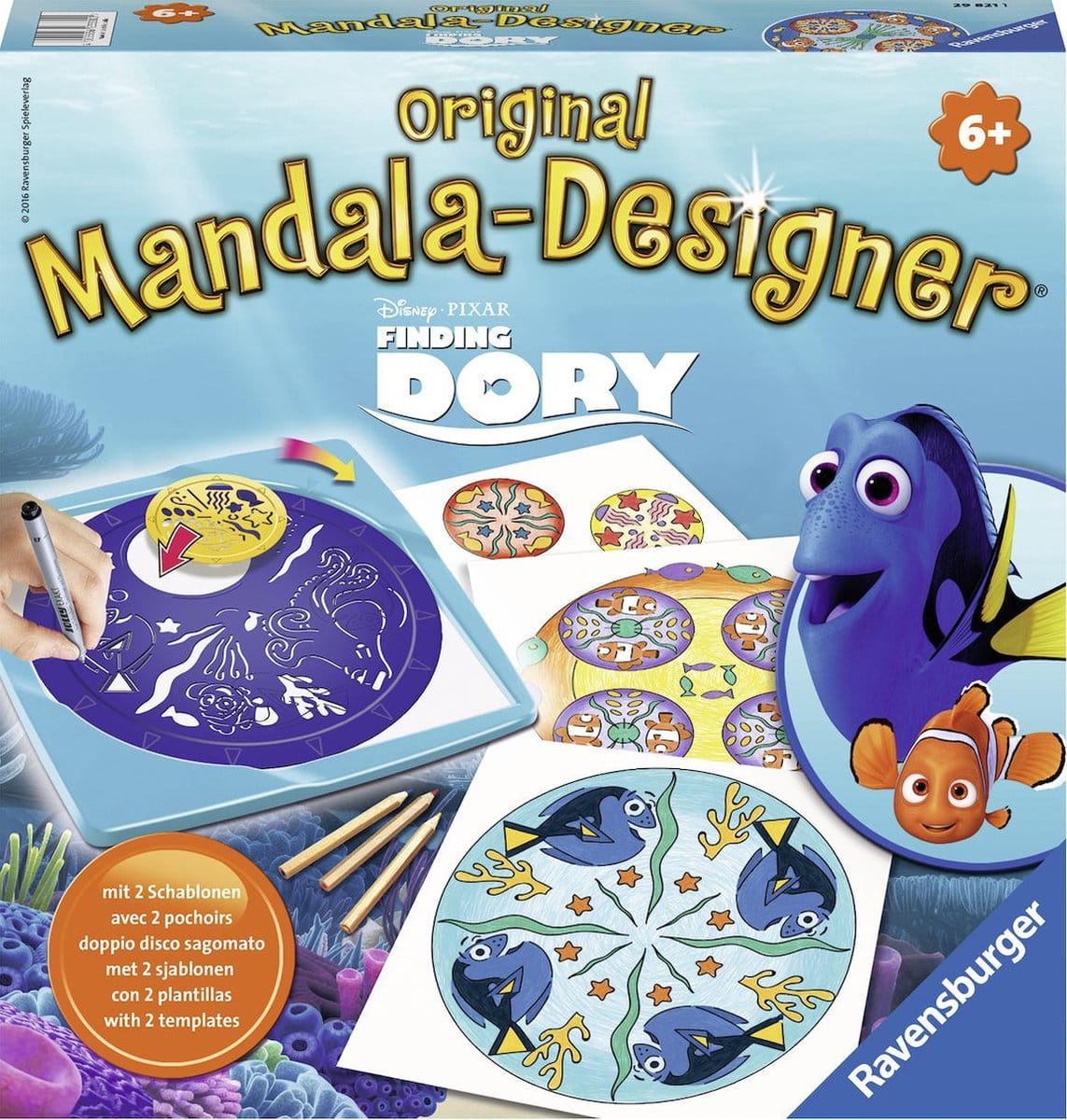 Ravensburger mandala designer finder Dory fra Disney
