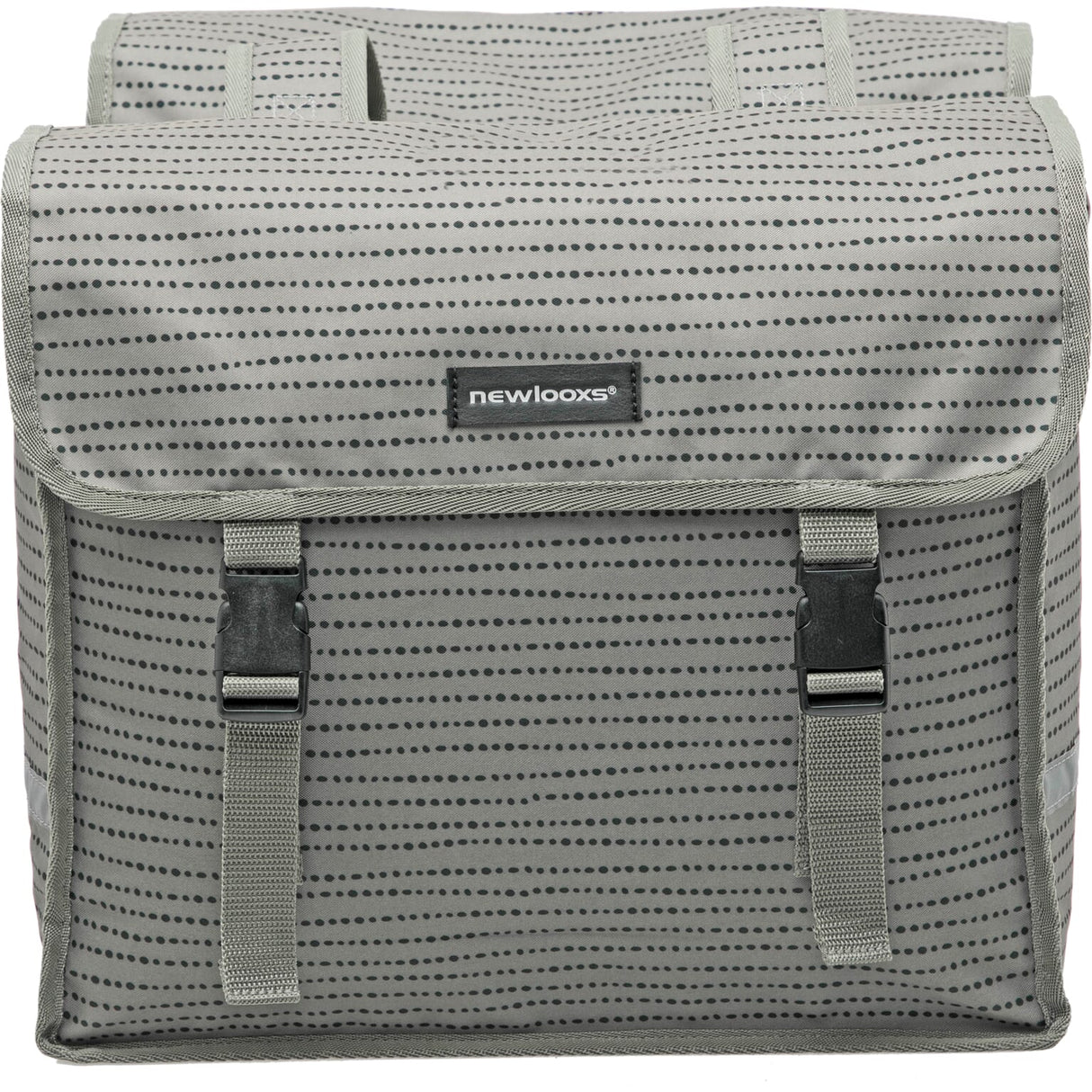 Fiori Double Bicycle Bag - Vand -Repellent Polyester - 30L - Black Blue Grey