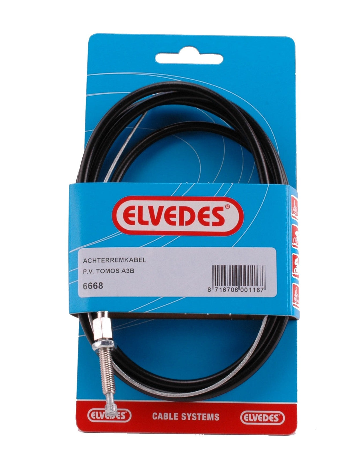 Elvedes kabelsystemer bv tomos a3 a35 bagbremsekabel 6668