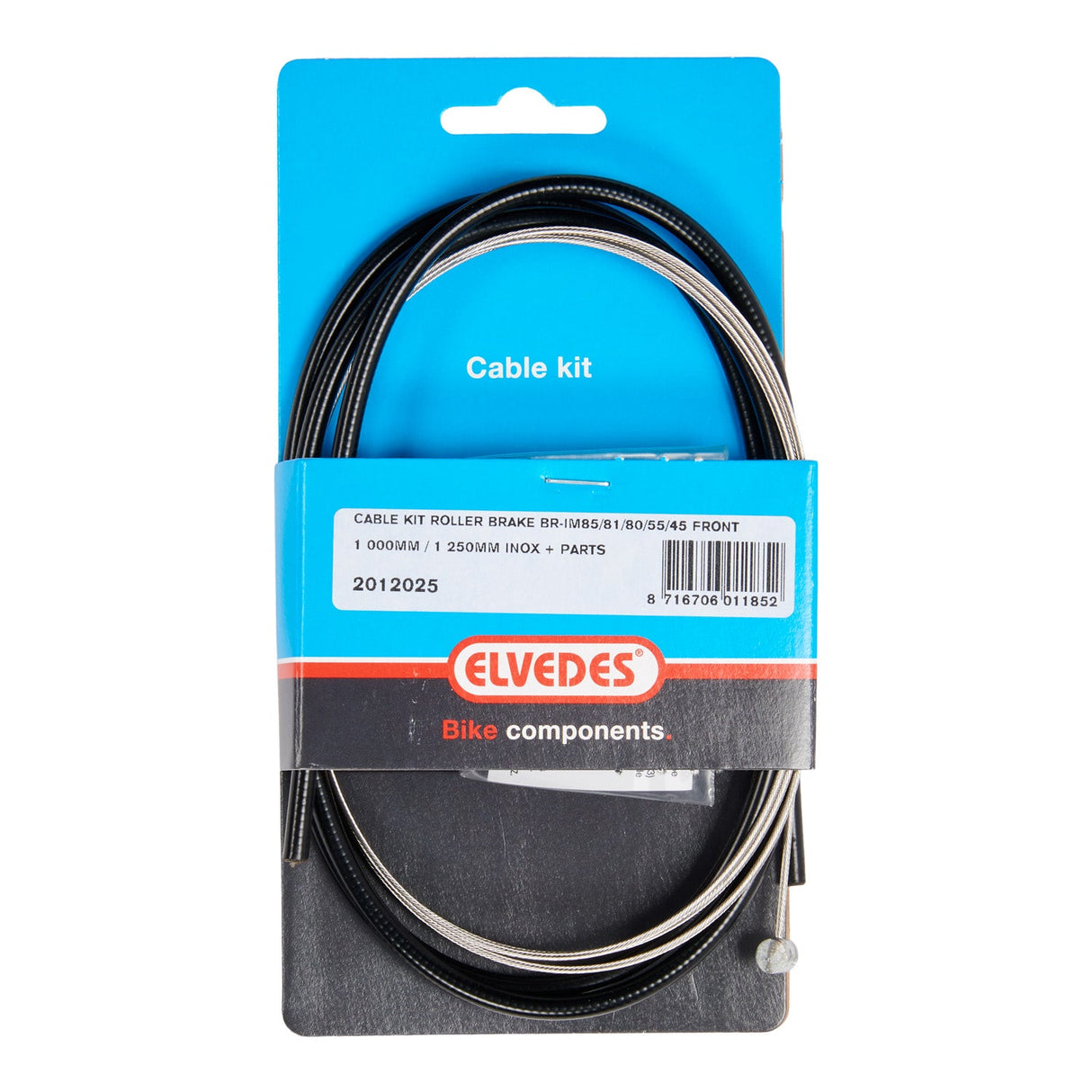 Elvedes Brake Cable til Rollerbrake Br-Im85 81 55 45 Sort
