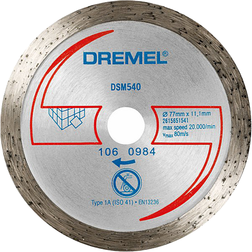 Dremel dsm540 2615s540jb diamantskæreskive 77 mm 1 stykke(r) fliser, mursten, marmor, porcelæn, keramik