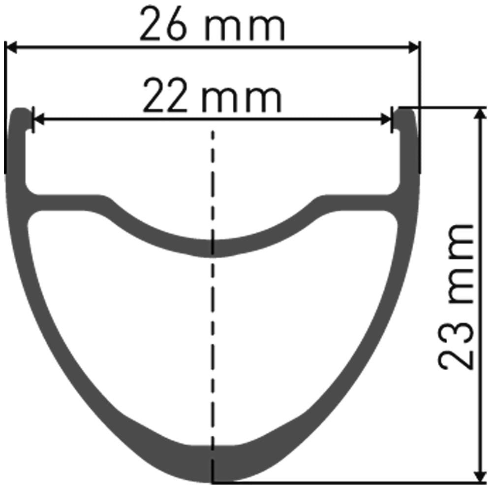 Dt swiss e 1800 spline® 28 23mm forhjul