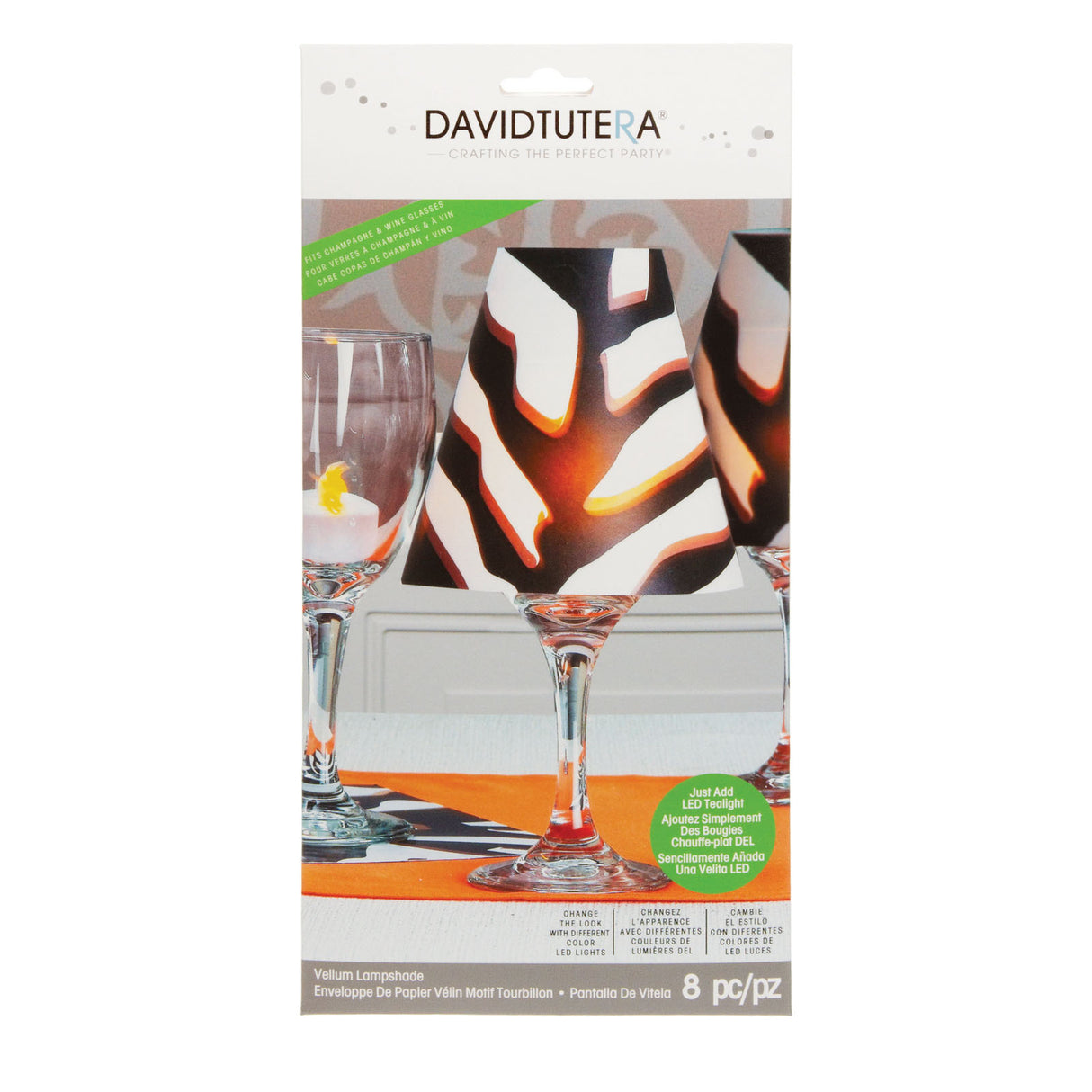 Darice • pergamentskygge x8 vildt sidedyr