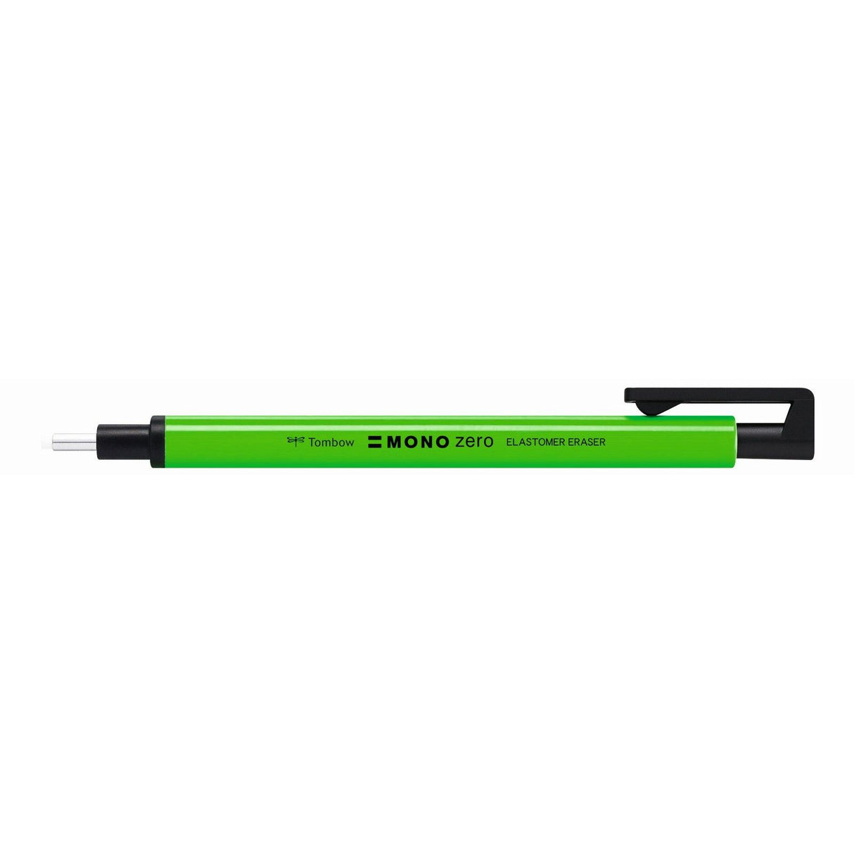 Tombow • præcisions viskelæder mono zero, genopfyldelig, rund spids 2,3 mm diameter, neongrøn