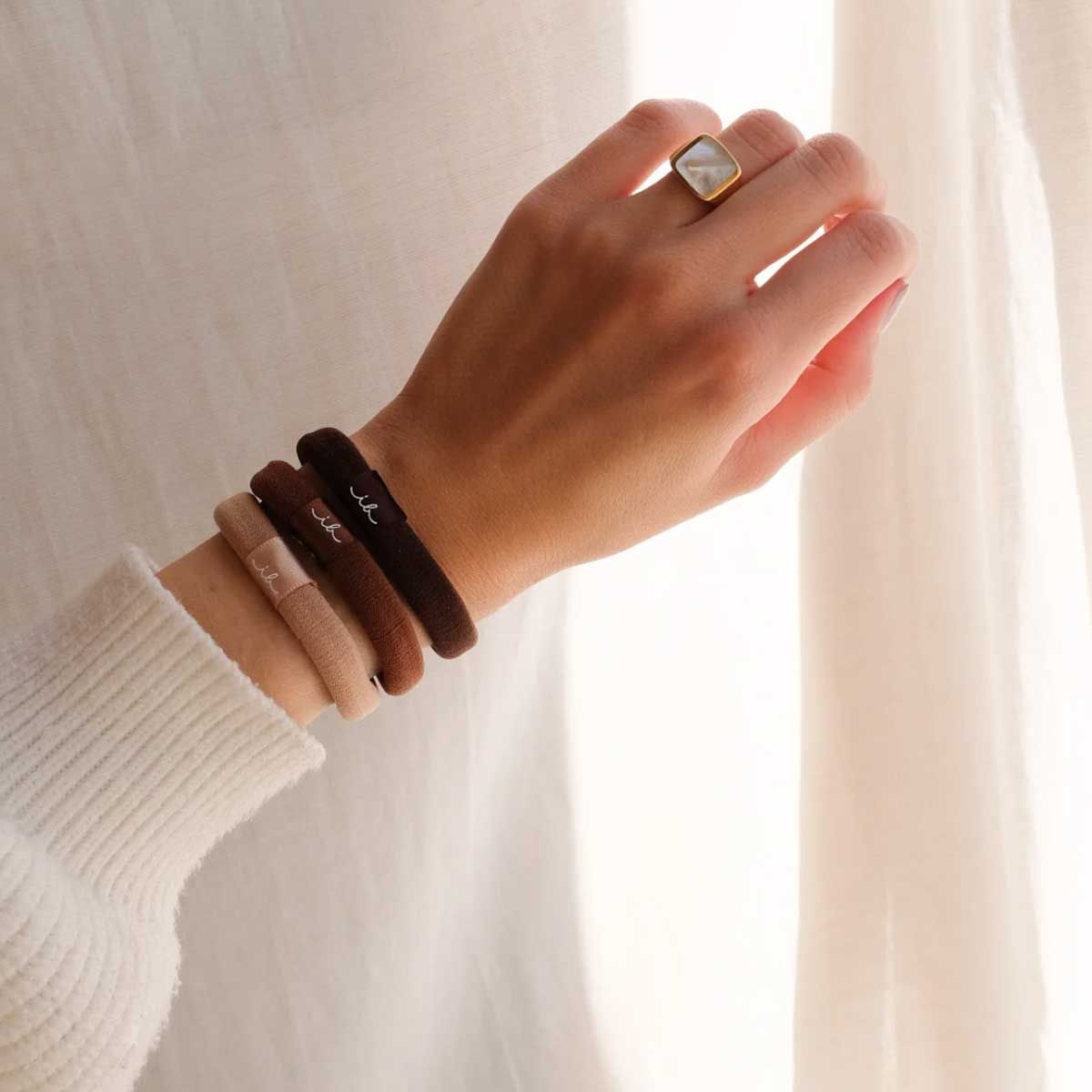 Invisibobble hårslips mokka 5 stk.
