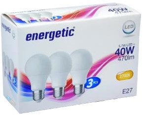 Enzo energetic led gls e27 4.8-40w 2700k mat box a3 - 2740032