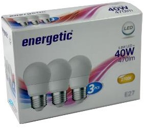Enzo energitc bullet e27 5,6w mat 3-pak