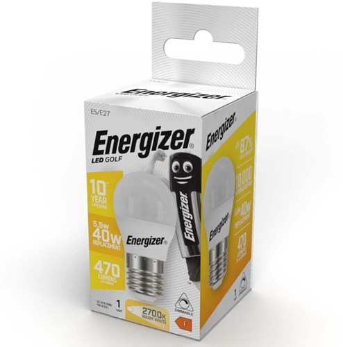 Enzo energizer LED bullet E27 5,5-40W 2700K mat dæmpbar - 2602610