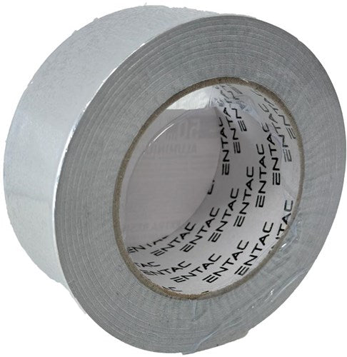 Enzo entac aluminiumstape 50mm rulle 50m sølv - 4139565