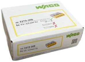 Enzo wago svejseklemme 5x0,5-2,5mm trans gul ds100 - 4047226