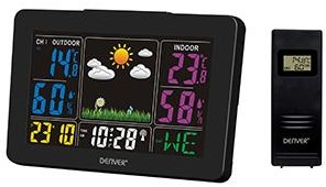 Enzo ws-540 sort | vejrstation | alarmfunktion | farveskærm | sort - 8150220