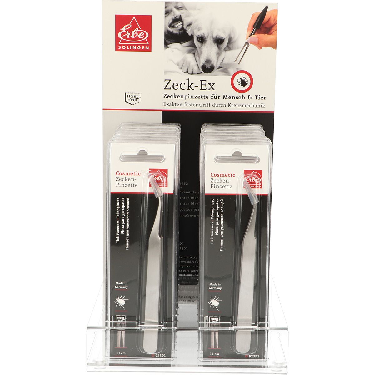 Erbe solingen pincet display (erbe2955c)