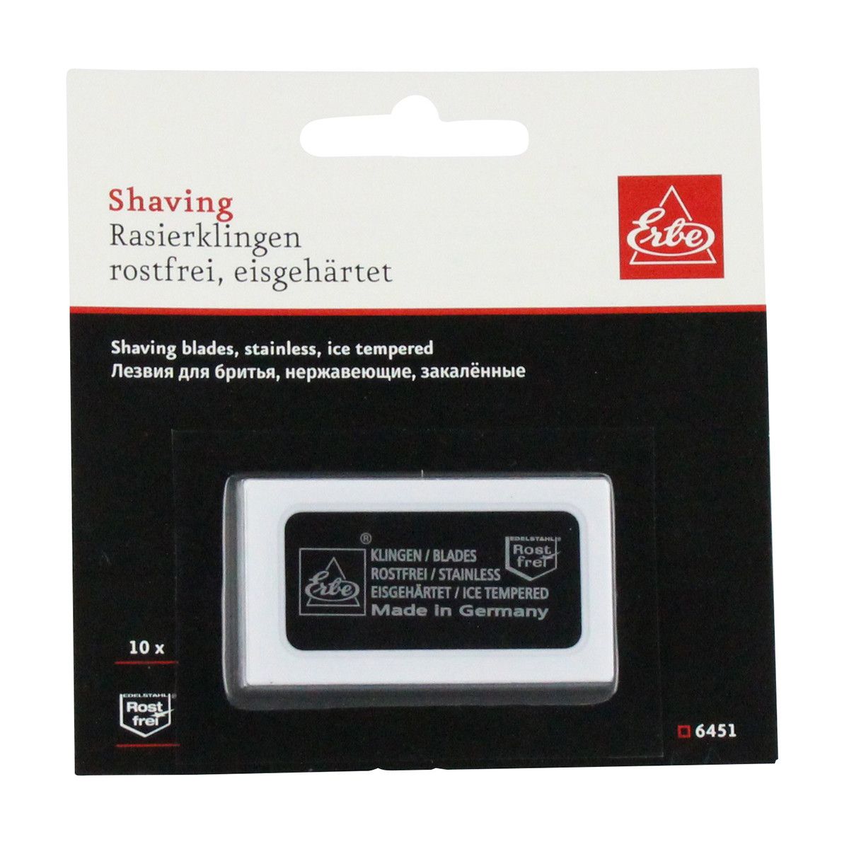 Erbe solingen barberblade 10 stk. (refill) (erbe96451)