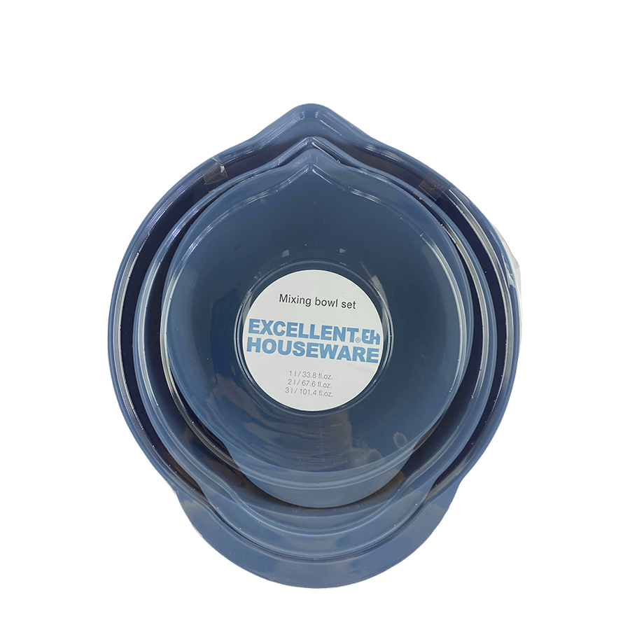 Ngk excellent houseware meom set blauw 3-delig