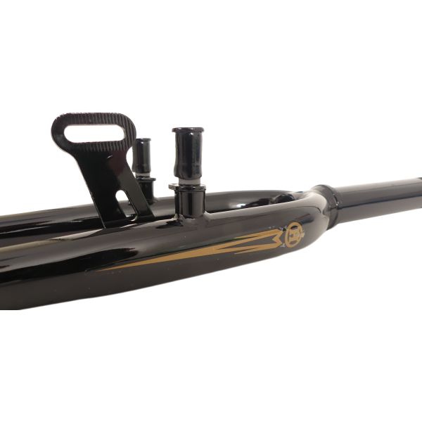Forkhybrid 28 med 1 1 8 gaffelrør - V -Brake Remnok og Dynamhaak - Sort