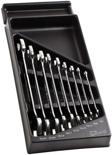 Facom modul med 9 gaffelnøgler fra 6 til 24 mm - mod.44-1