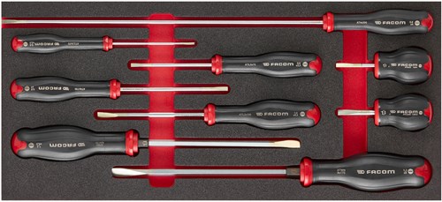 Facom skummodul med 9 protwist® skruetrækkere - modm.at4pb