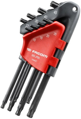 Facom sæt med 8 lange torx unbrakonøgler med kugleende - 89s.jp8a