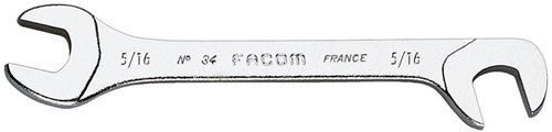 Facom micromechanics åben skruenøgle, kæber 15° og 75° bøjet 13 32' - 34.13 32