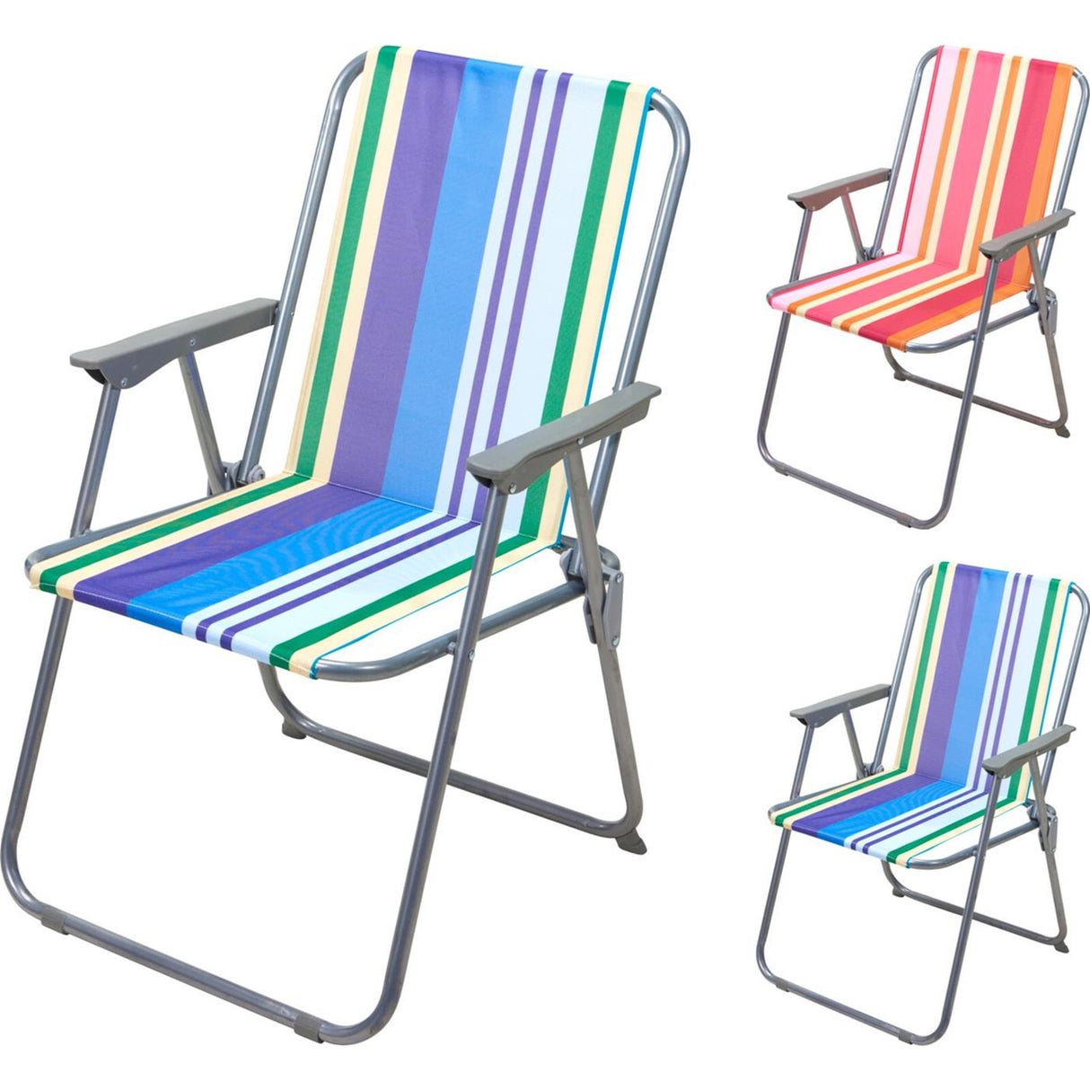 Pro beach strandstoel 41x52x75cm 2 assorti