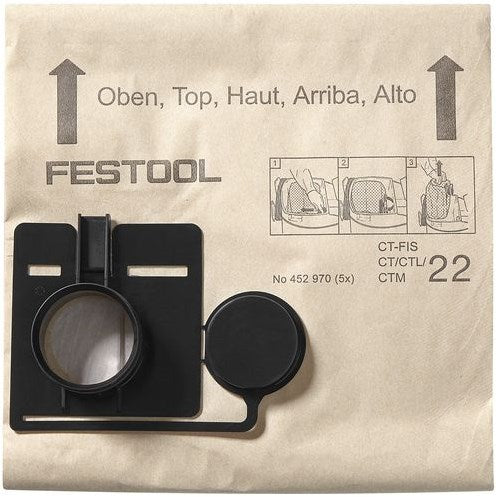 Festool tilbehør filterposer ctl 22 (5x) | 452970