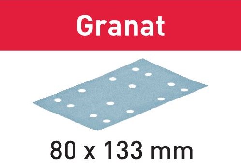 Festool tilbehør granat stf 80x133 p40 gr 10 slibelister | 497127