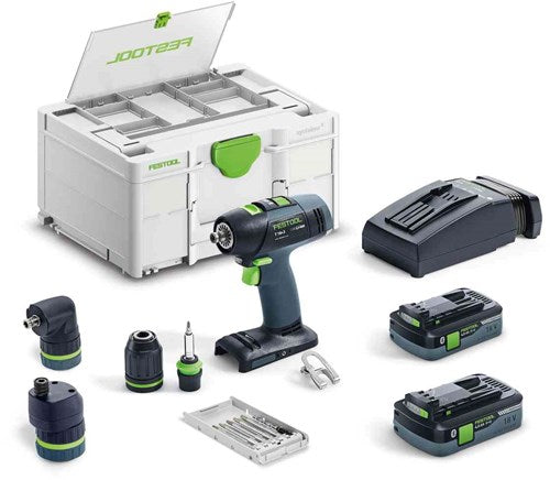 Festool akku boremaskine t 18+3 hpc 4.0 i-set - 577609