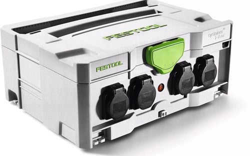 Festool tilbehør festool sys-powerhub sys-ph 10 meter forlængerkabel med 5 stikkontakter i systainer - 200231