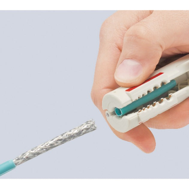 Knipex 16 65 125 sb kabelstripper velegnet til: cat5 kabel 4,5 til 10 mm 0,2 til 4,0 mm²