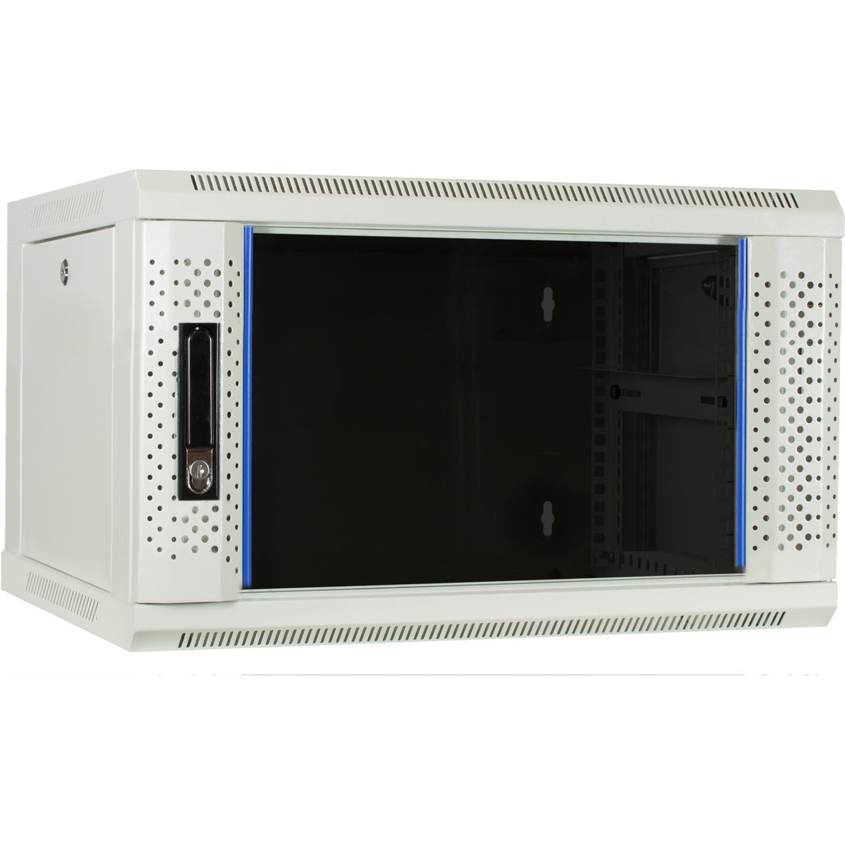 Dsi 6u hvidt vægskab med glaslåge - ds6406w serverrack (hvid, 600 x 450 x 368 mm)