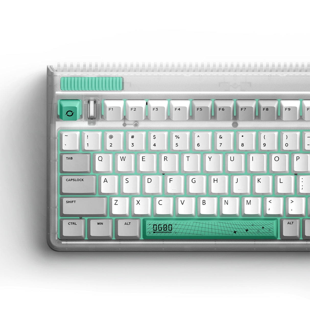Iqunix OG80 ormehul trådløst mekanisk tastatur (grå, amerikansk layout (QWERTY), Cherry MX Brown, 80% (TKL), RGB LED'er, hot-swappable, PBT, 2,4GHz | Bluetooth 5.1 | USB-C)