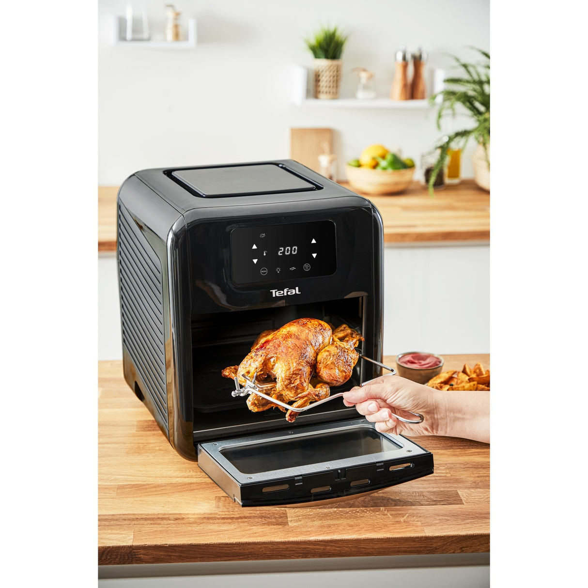 Tefal easy fry ovngrill mini bageovn (sort)