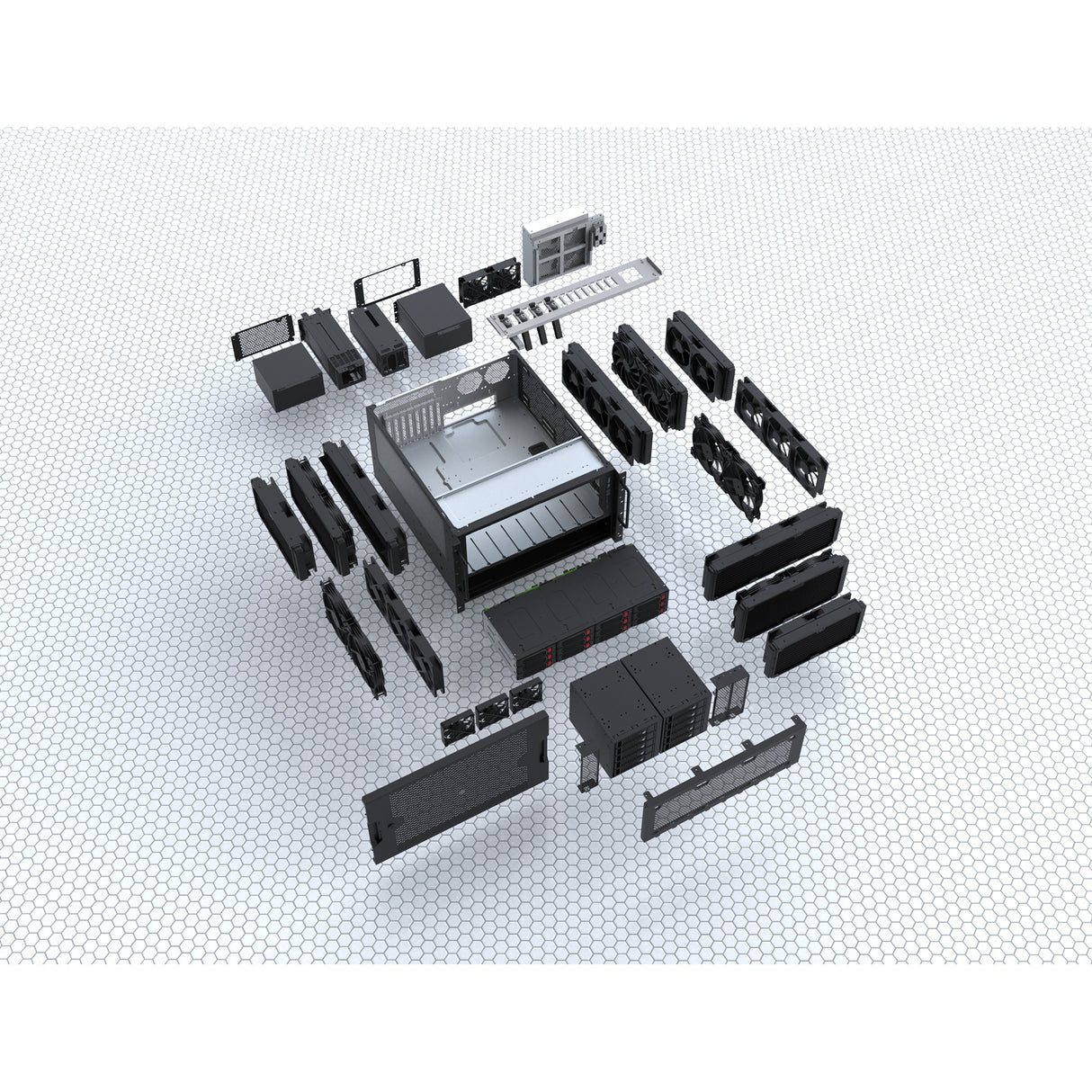 Silverstone rm61-312, rack, serverkabinet (sort | 6u)