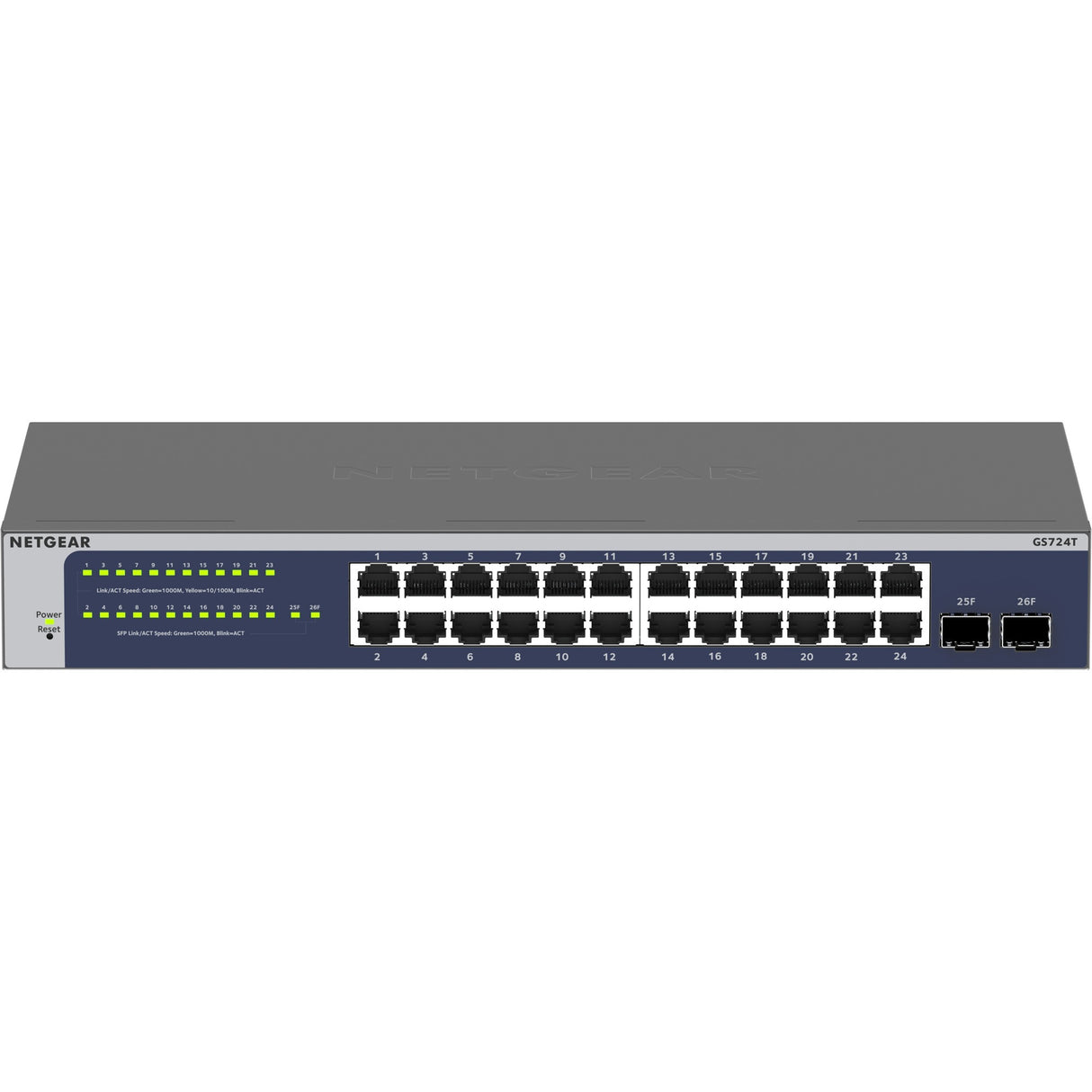 Netgear 24-ports gigabit smart switch (gs724tv6)