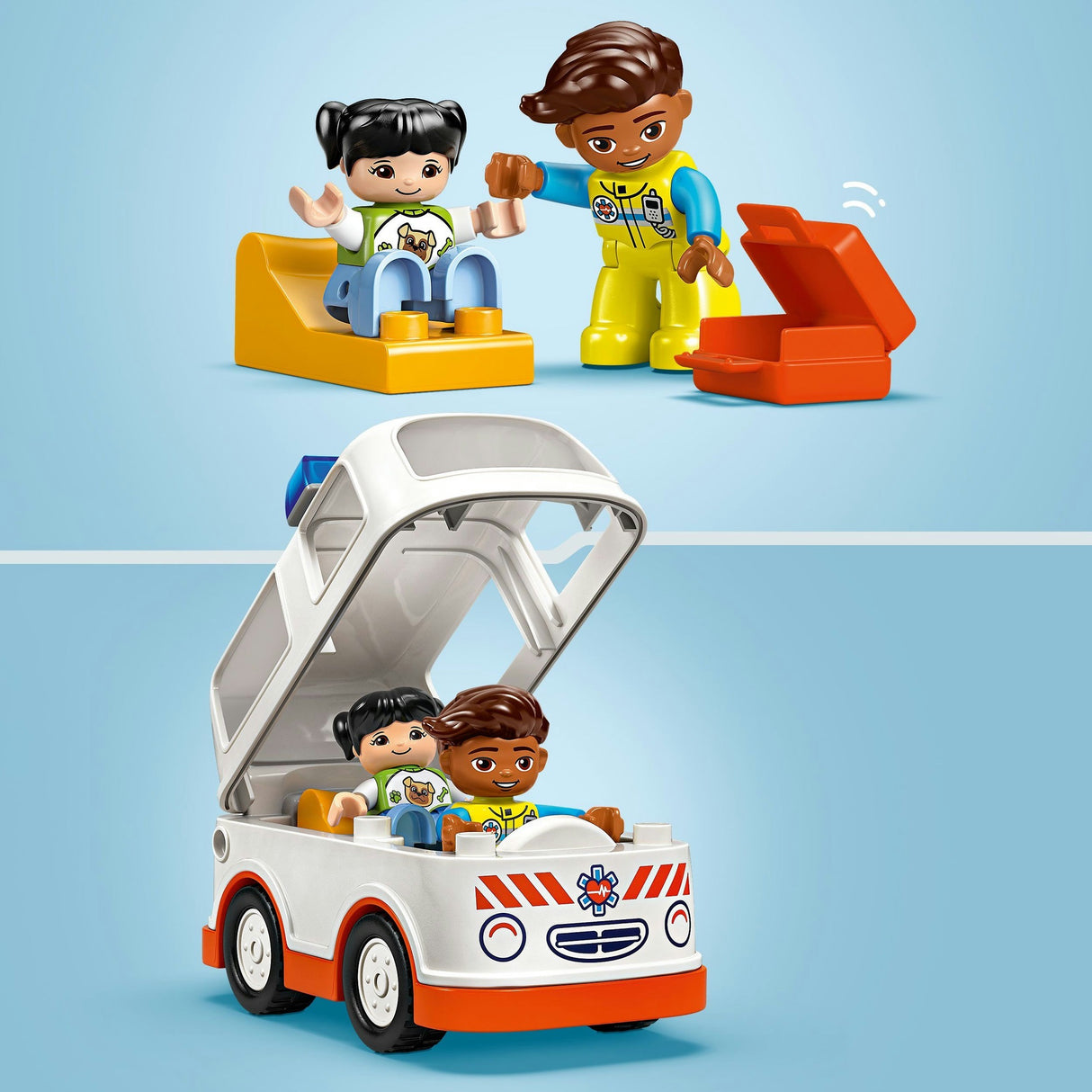 Lego Duplo Town 10447 ambulance med chauffør