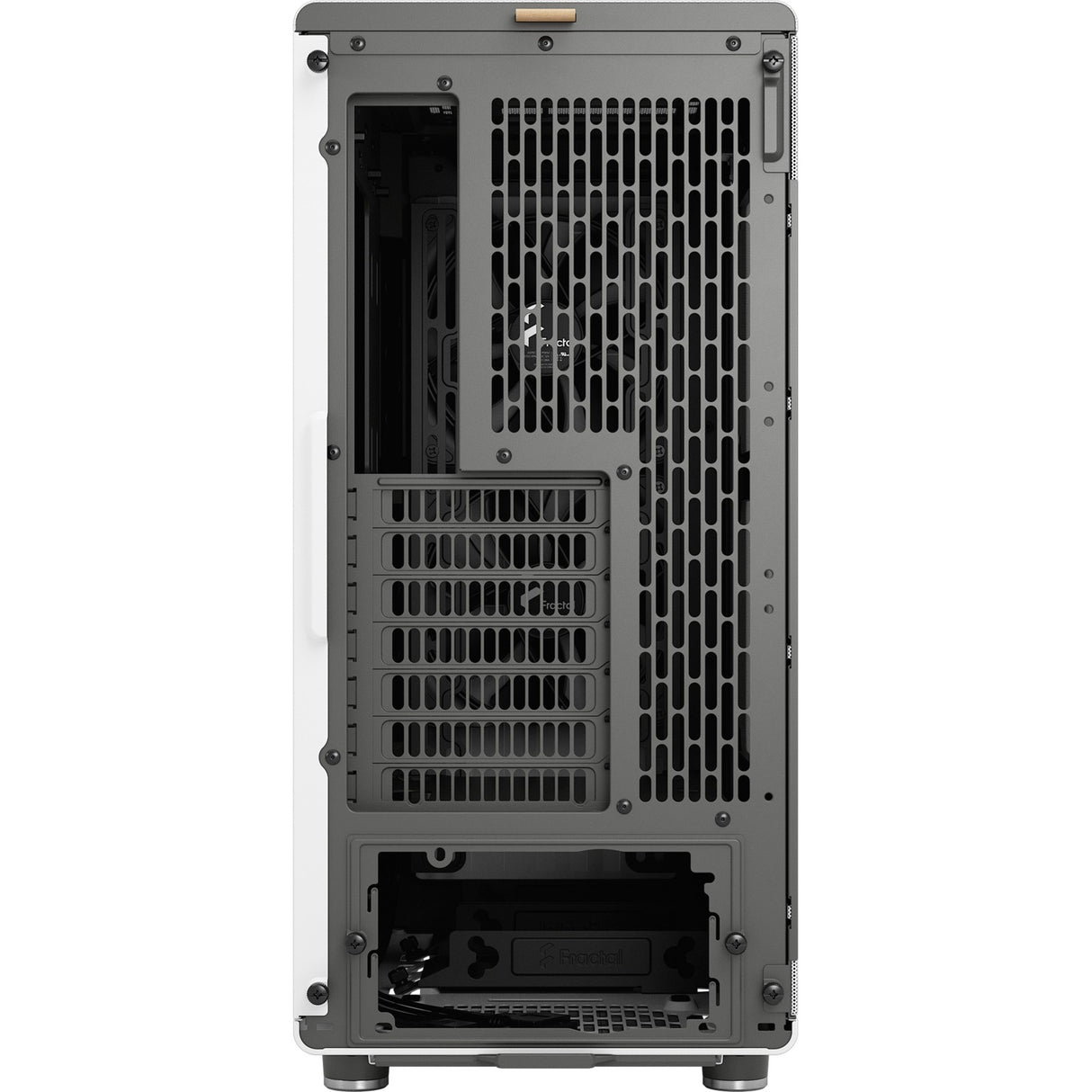 Fractal design nord midi tårnhus (hvid træfarve | 2x USB-A | 1x USB-C)
