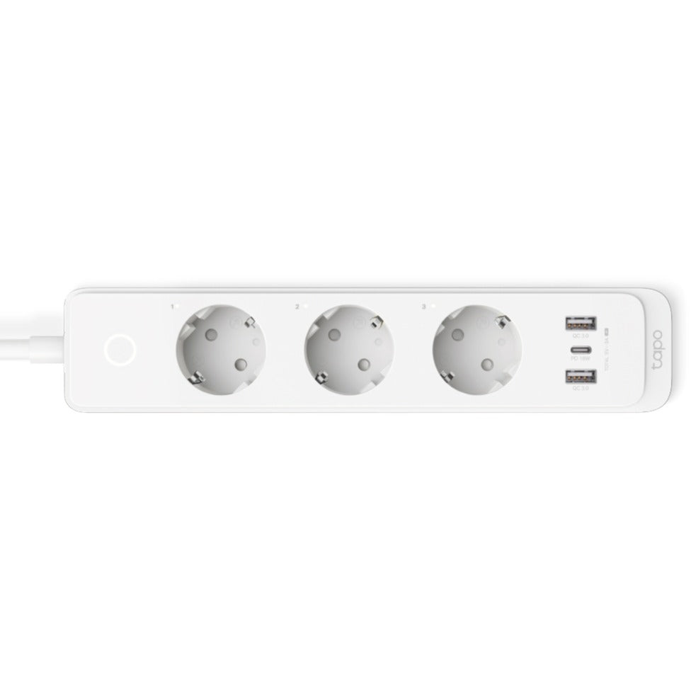 Tp-link Tapo P300 smart WiFi-stik (hvid, 2x USB-A, 1x USB-C, WiFi, Bluetooth 4.2)