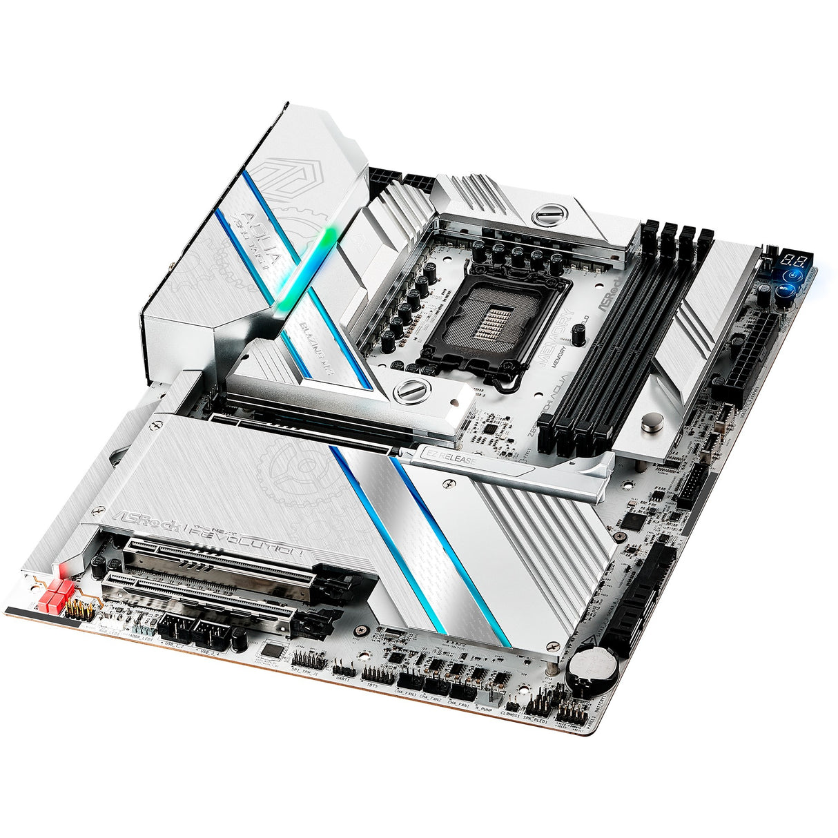 Asrock Z890 Taichi Aqua Socket 1851 bundkort (sort, RAID, 10GB-LAN, 5GB-LAN, Wi-Fi 7, BT, Sound, E-ATX)