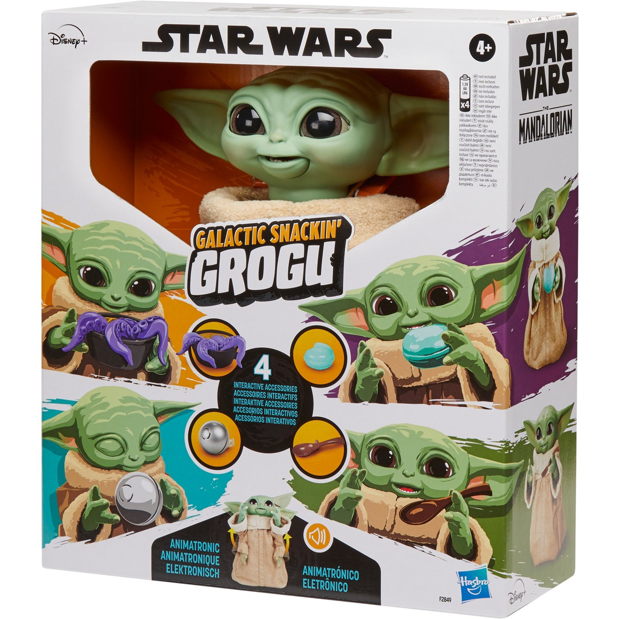 Hasbro star wars - galaktisk snackin' grogu-legende figur