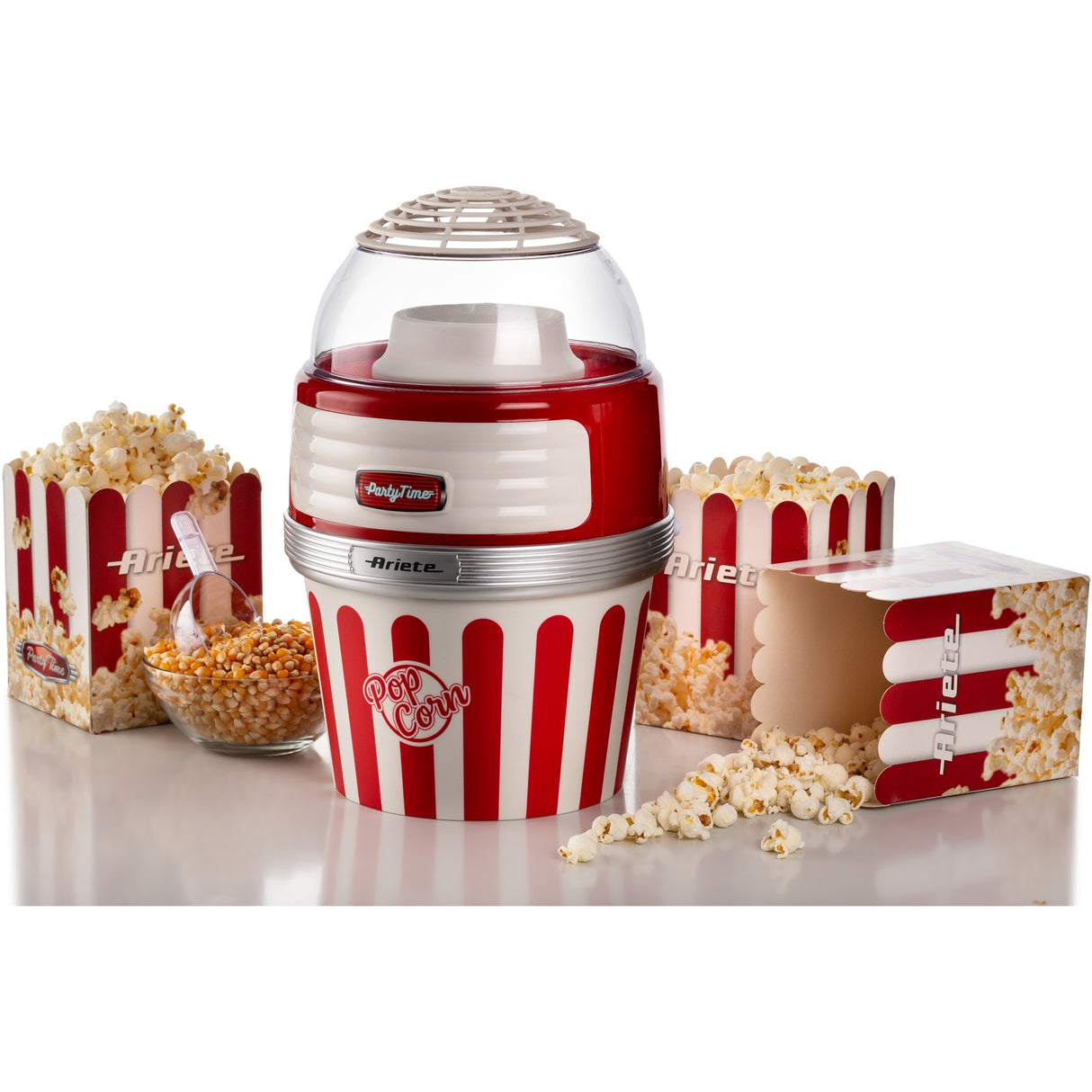 Ariete Party Time Pop Corn XL Machine 2957 00 popcornmaskine (rød hvid)