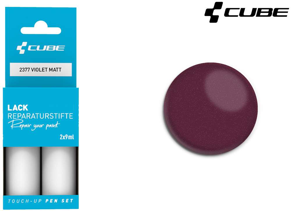 Cube touch-up pen sæt violet mat